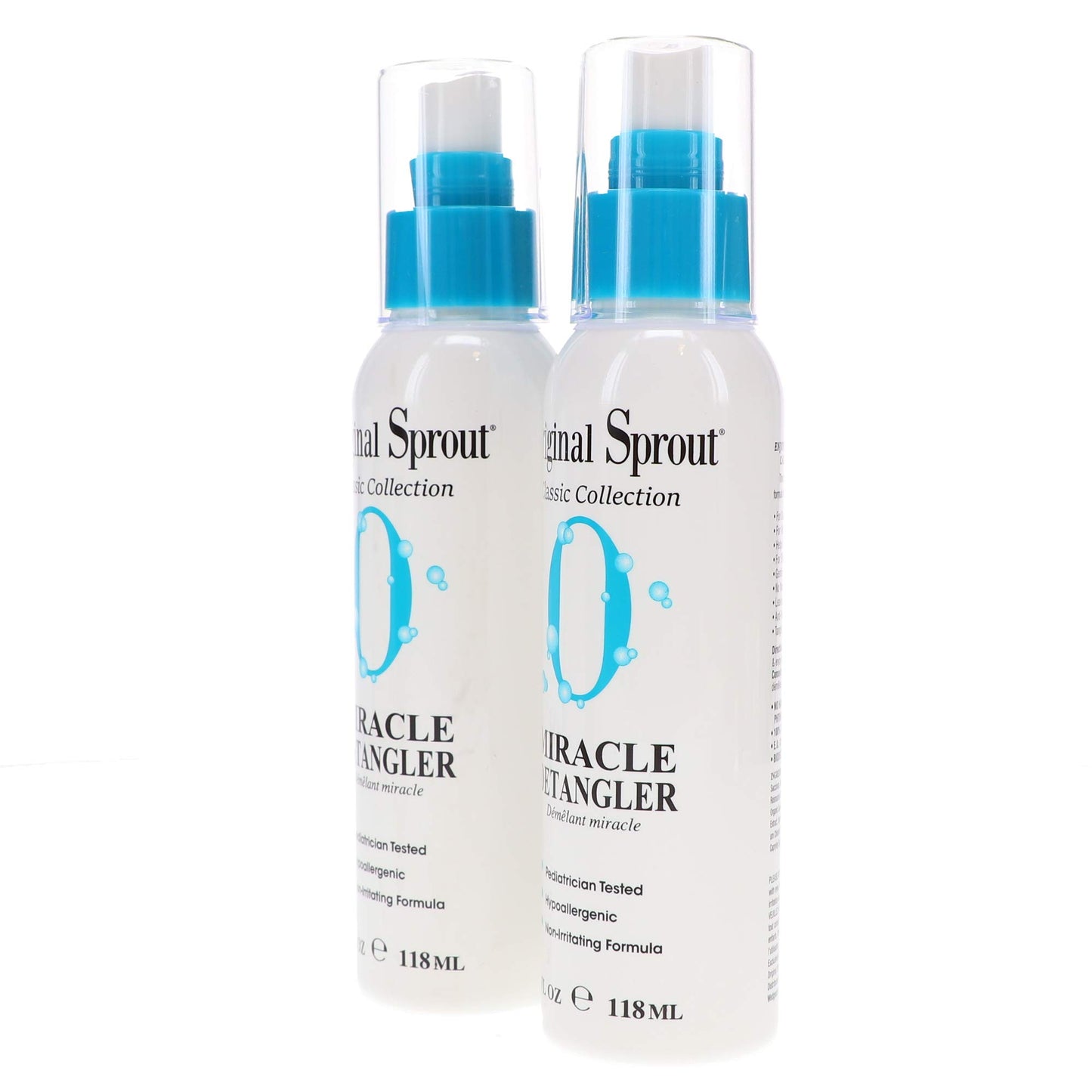 Original Sprout Miracle Detangler. All Hair Moisturizer and Leave-In Conditioner Spray, 4 Ounces. 2 Pack.