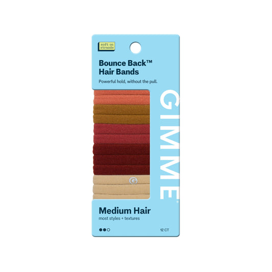 Gimme Beauty Medium Hair Bands Seamless Nylon - Low Profile Hair Accessory - Snag Free Tie for Firm, Lasting Hold - Soft, Non-Slip Ponytail Holder Beauty and Personal Care GIMME Default Title