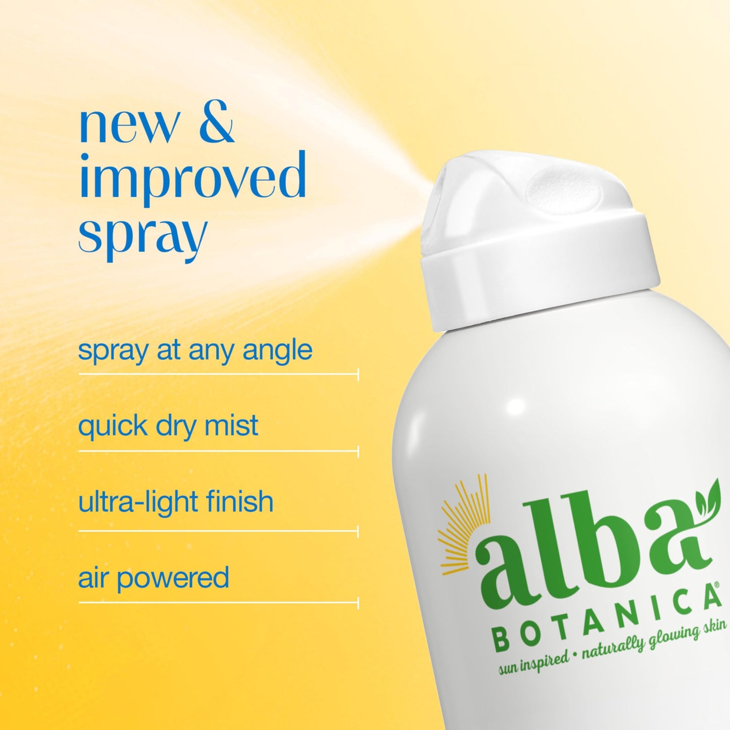 Alba Botanica Sunscreen Spray for Face and Body, Broad Spectrum SPF 50 Sunscreen, Hawaiian Coconut, Water Resistant and Biodegradable, 5 fl. oz.