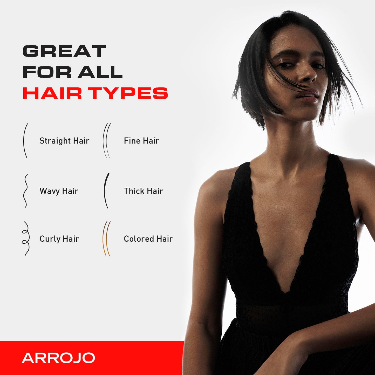 ARROJO Set & Style Hair Spray - Blow Dry Spray To Create Body, Shine, Hold - Hair Shine Spray For Blow-Drying -Hair Setting - Anti Frizz Hair Products