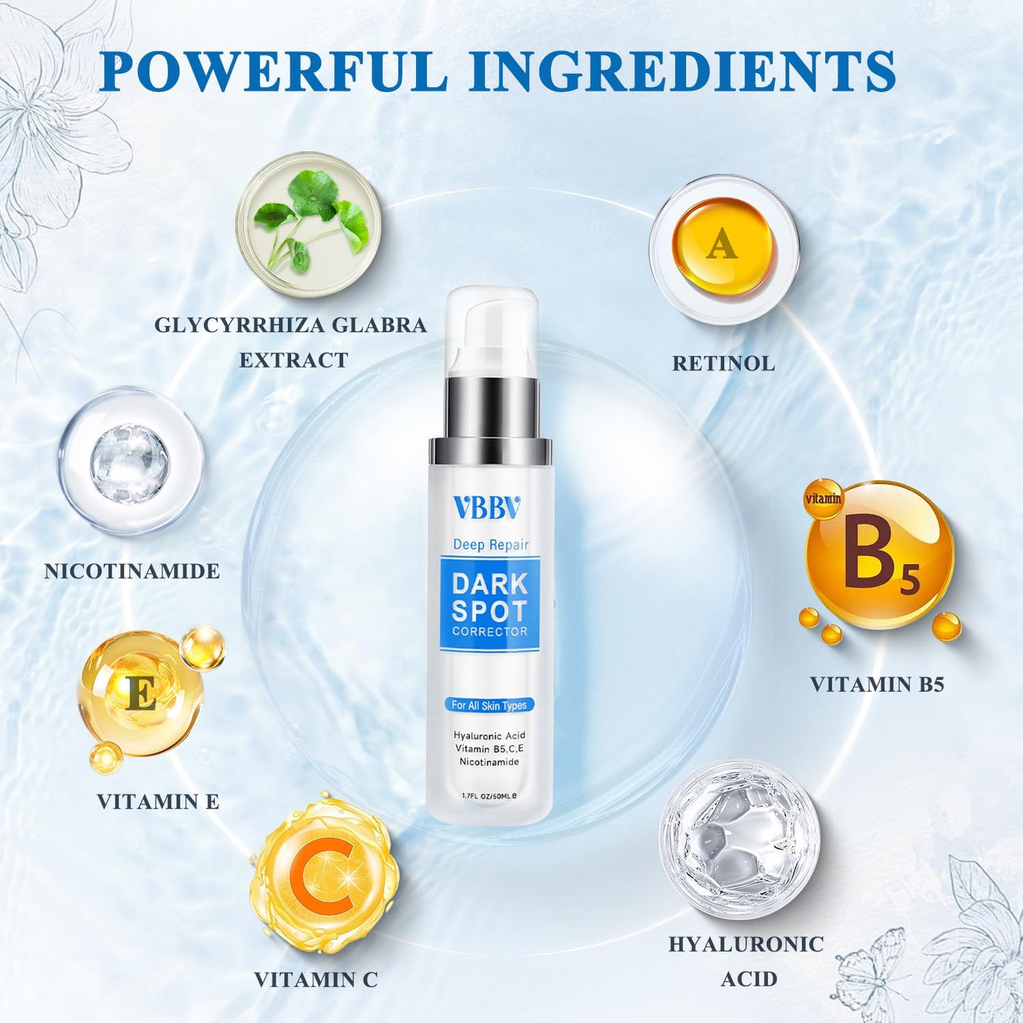 VBBV Dark Spot Remover for Face and Body, Dark Spot Corrector, Sun Spot Freckles Hyperpigmentation Treatment, Advanced Dark Spot Remover Cream