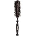 Round Styling Hair Brush - 1.75 Inch Diameter - Boar + Nylon Bristles for Blow Drying, Curling, and Styling Hair - Natural Wooden Handle for Women