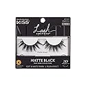 KISS Matte Black, False Eyelashes, 'Matte Sheer', 16mm, Includes 1 Pair Of Lash, Easy to Apply, Reusable Lash Clusters