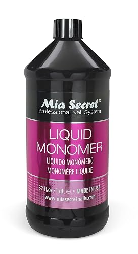 32 oz Mia Secret Liquid Monomer - Professional Acrylic Nail Liquid for Acrylic Powder - EMA monomer acrylic nail liquid Beauty & Personal Care Mia Secret