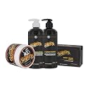 Suavecito Hair & Body Essentials Bundle: Firme Clay Hair Styling Pomade, Moisturizing Body Soap, Hydrating Shampoo & Nourishing Conditioner