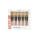 StansOut Diamond Lustre Lip Gloss Bundle - 5 Pack - New Exquisite Packaging - Fancy Warm, Light, Pink, Sugar, Bare - Vitamin E & Argan Oil Infused -