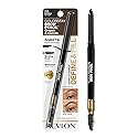 Revlon ColorStay Eyebrow Pencil with Spoolie Brush, Waterproof, Hair-Like Strokes for Natural Looking Brows, 225 Soft Black, 0.021 oz