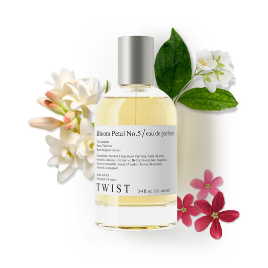 Twist - Bloom Petal No. 5 - Eau De Parfum Inspired by Guc. Bloom, Long-Lasting Perfume For Women, Jasmine & Honeysuckle, Vegan, Clean Ingredients Beauty & Personal Care HOUSE OF TWIST