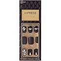 KISS imPRESS Press-On Nails Couture Collection Manicure Kit, ‘Lavish’, Patented Super-Hold Adhesive, 30 Fake Nails with 12 Accent Nails