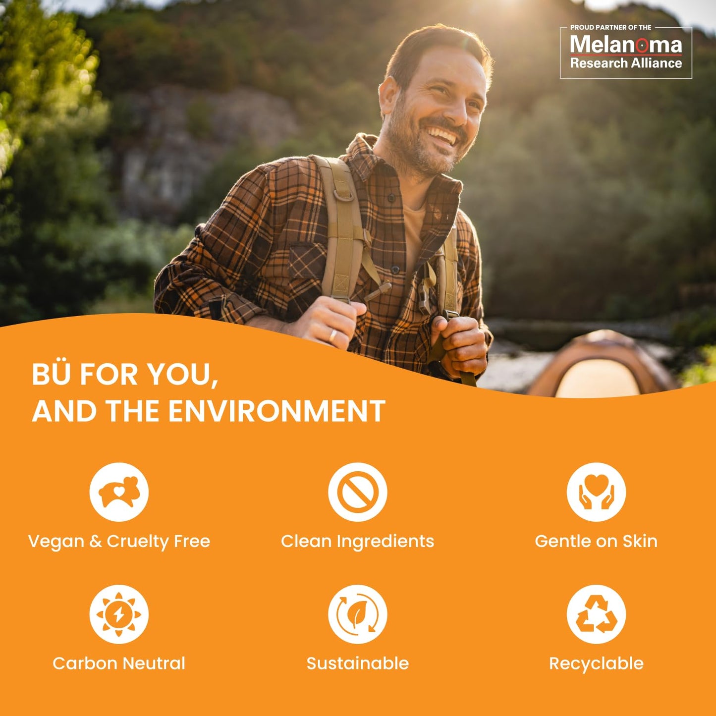 BU SPF 50 Sunscreen Spray 3.3 oz – Face & Body Sunblock for Sensitive Skin, Fragrance-Free, Clear, Non-Greasy, Water-Resistant Protection