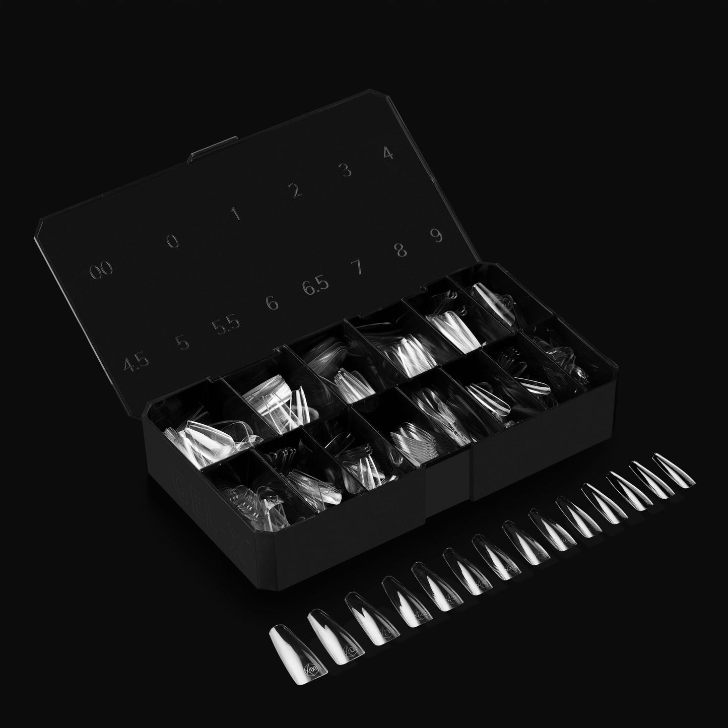 Apres Gel-X® Coffin Box of Nail Tips | 280 Gel-X Tips, Soft Tips, 14 Sizes 00-9 | Half-sizes Included (Natural Coffin Long, 280 Count) Beauty & Personal Care APRÉS