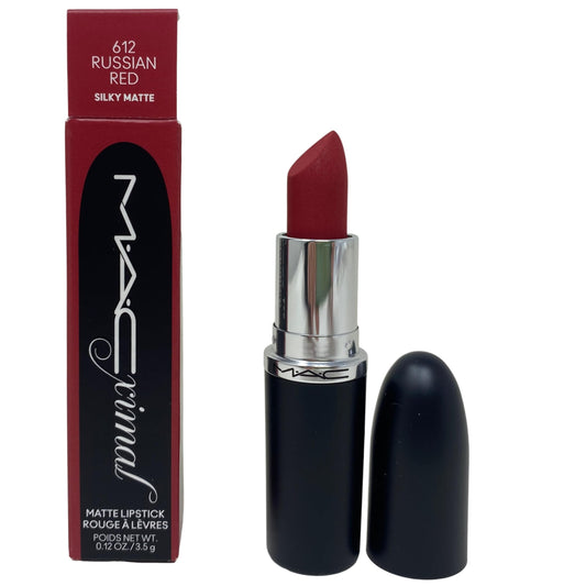 MAC Cosmetics Macximal Silky Matte Lipstick - 612 Russian Red - (Intense bluish red) 0.12 oz / 3.35g