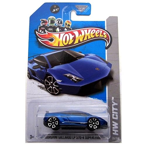 Hot Wheels Blue Lamborghini Gallardo LP 570-4 Superleggera Hw City Series