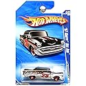 HOT WHEELS 05/10 '10 HW PERFORMANCE '57 CHEVY BEL AIR EDELBROCK BLACK & SILVER WITH RED RIMS