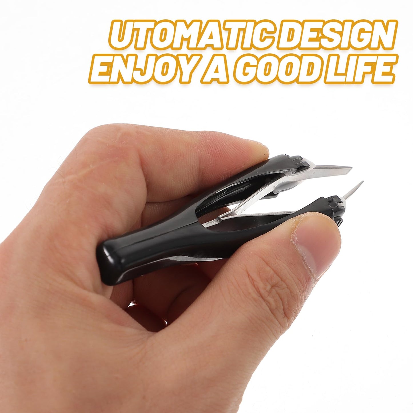 Lurrose Automatic Elastic Eyebrow Tweezer Retractable Tweezer for Eyebrow Removal (Color Random)