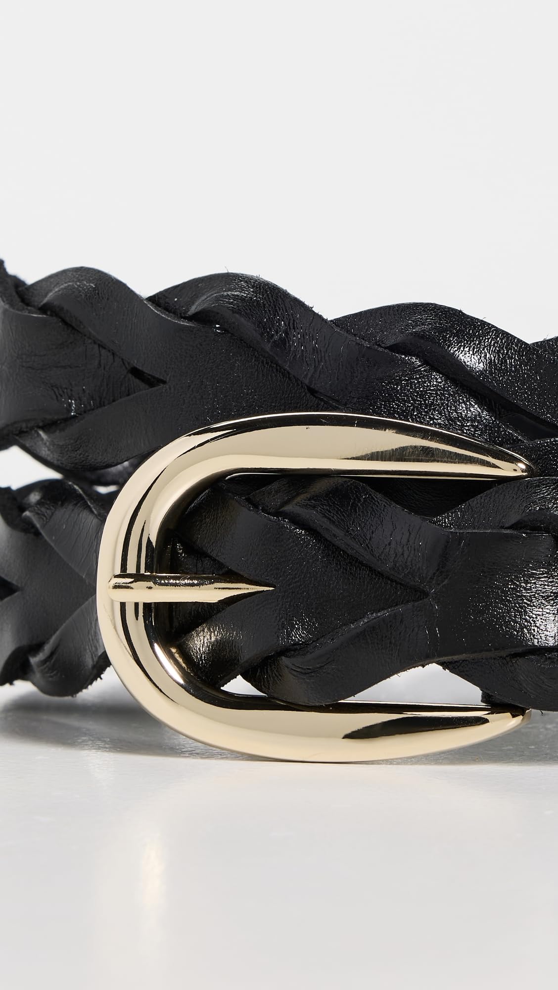 Madewell Women's Braided Belt, True Black, XXS - XS