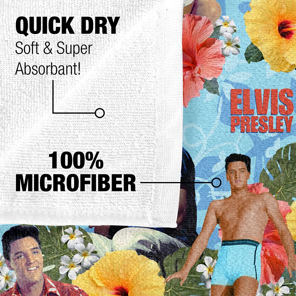Trevco Elvis Presley Blue Hawaii Officially Licensed Beach Towel 30" X 60"