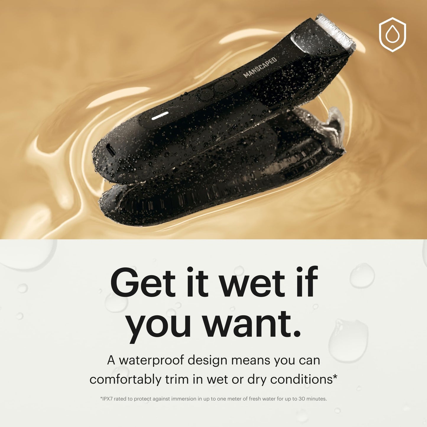 MANSCAPED® The Lawn Mower® 4.0 PRO - Groin & Body Hair Trimmer, Updated SkinSafe® Trimmer Blade, Waterproof Wet/Dry Groomer, USB-C & Wireless Charging Beauty and Personal Care MANSCAPED