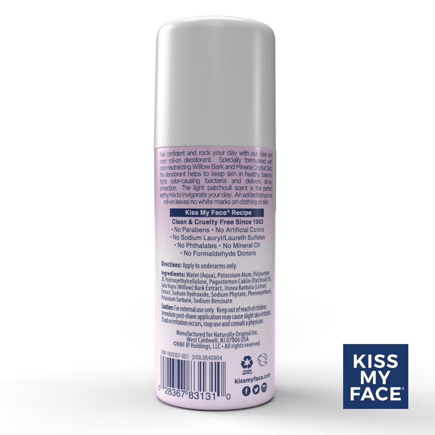 Kiss My Face, Liquid Rock Roll On Peaceful Patchouli, 3 Fl Oz Beauty and Personal Care Kiss My Face