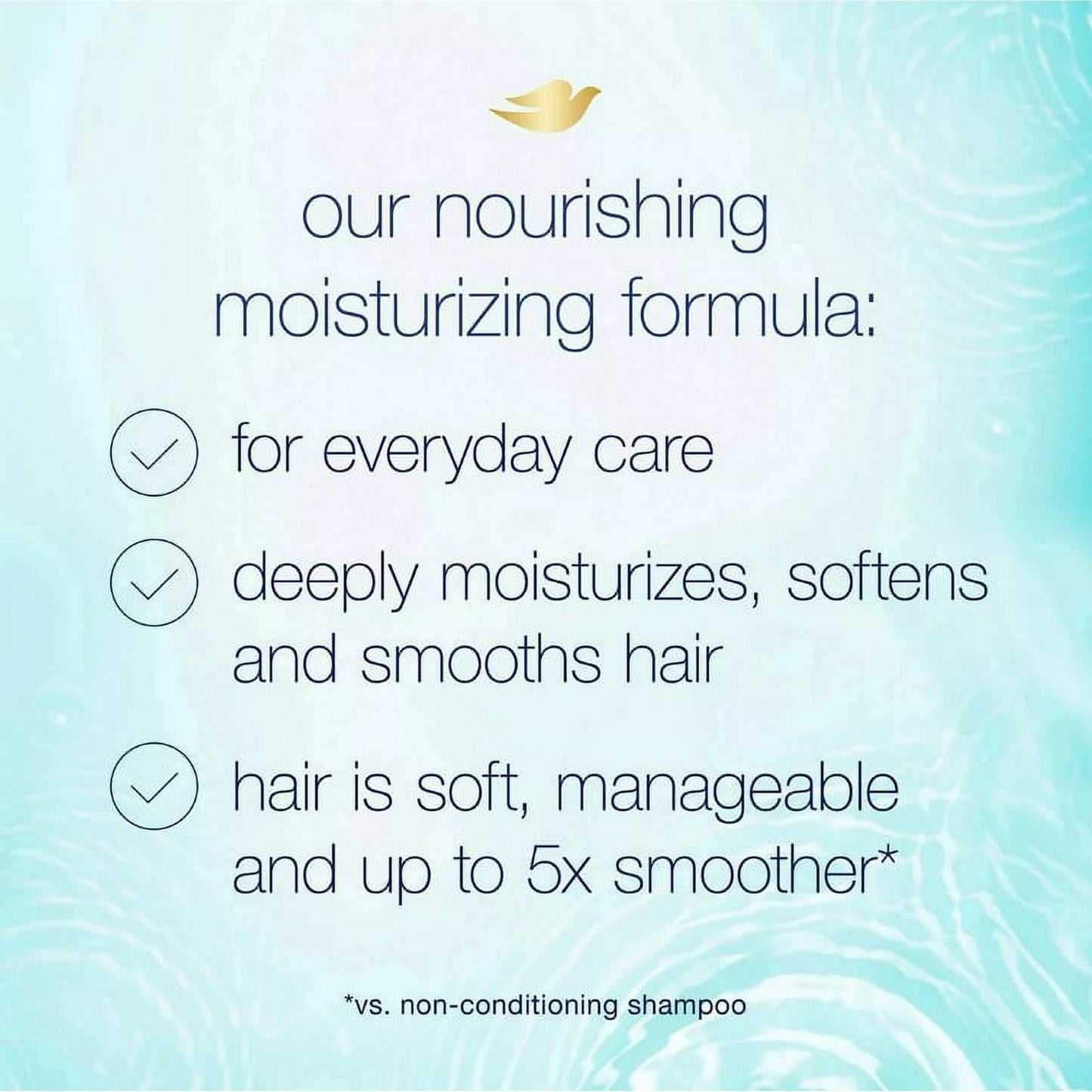 Dove Daily Moisture Shampoo & Conditioner Set - Deep Hydration with Hyaluronic Acid for Smoothing & Revitalizing Dry, Damaged Hair, 18 Oz Ea