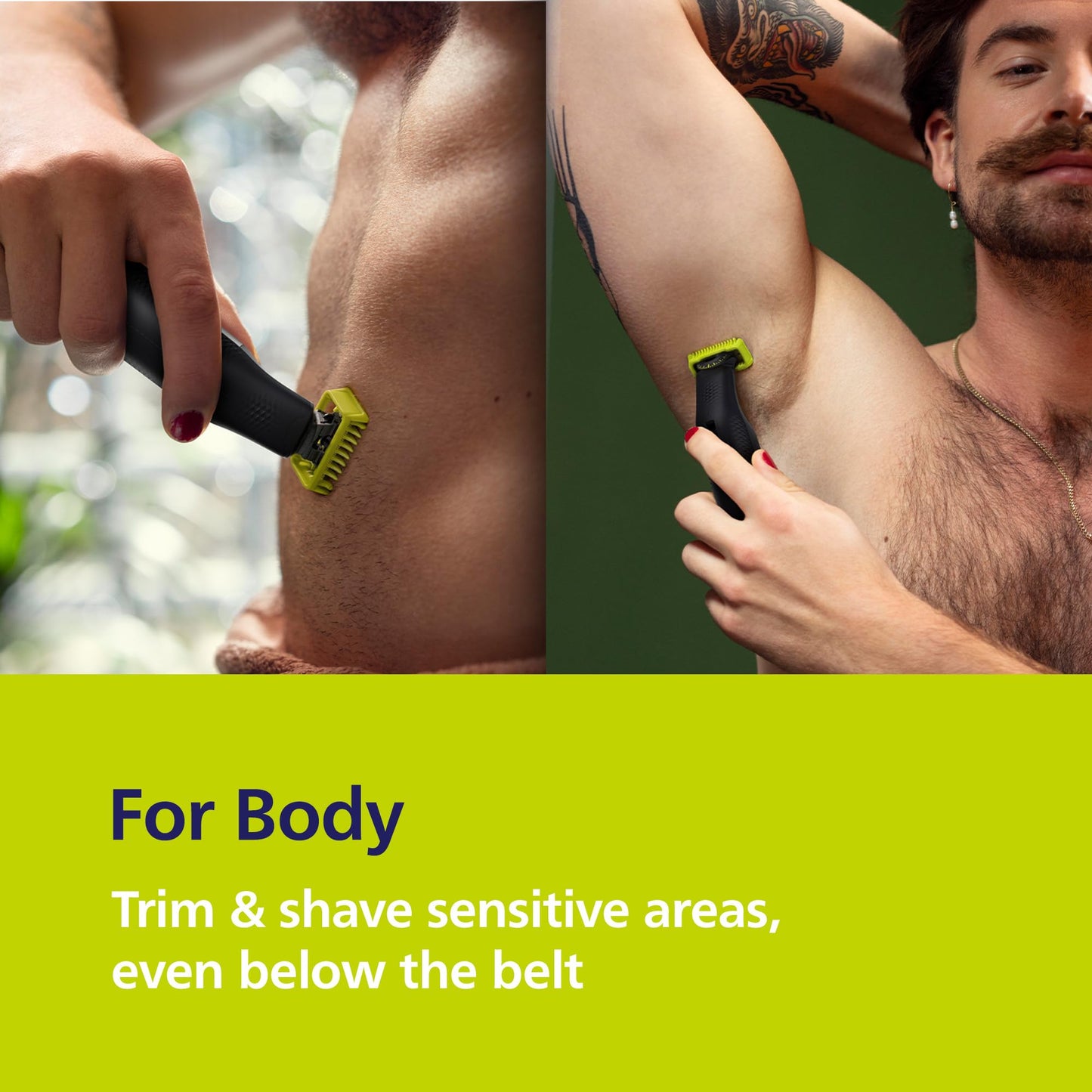 Philips Norelco OneBlade 360 Pro Face + Body, Hybrid Electric Beard Trimmer, Shaver and Bodygroomer, with 360 Blade Technology, Model QP6552/90 Beauty and Personal Care Norelco