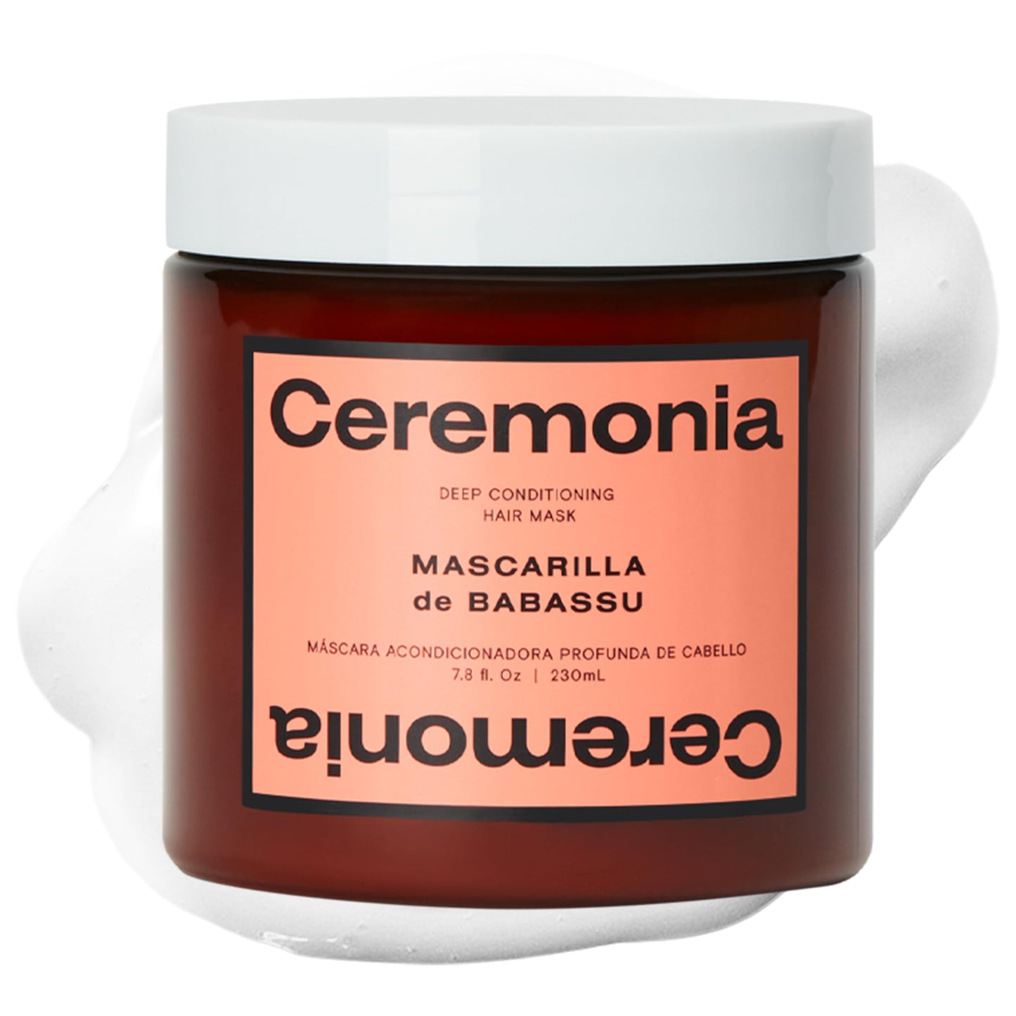 Ceremonia Mascarilla de Babassu Oil and Cupuaçu Butter Deep Conditioning Hair Mask, 7.8 Fl Oz | 230 mL