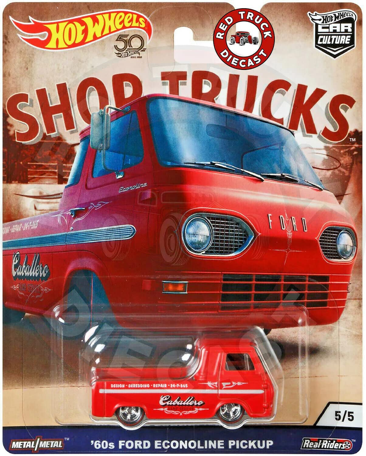 Hot Wheels 60's Ford Econoline Pick Up Vehicle