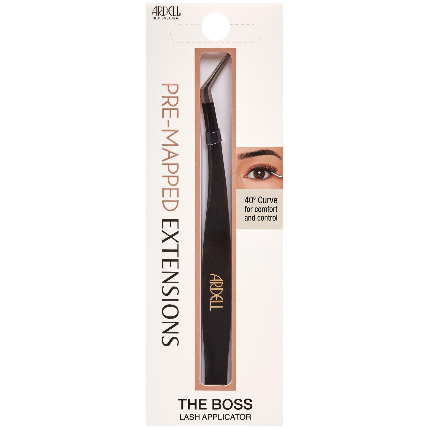 Ardell Pre-Mapped Eyelash Applicator Tool 40° Curved Lash Tweezers Beauty and Personal Care Ardell