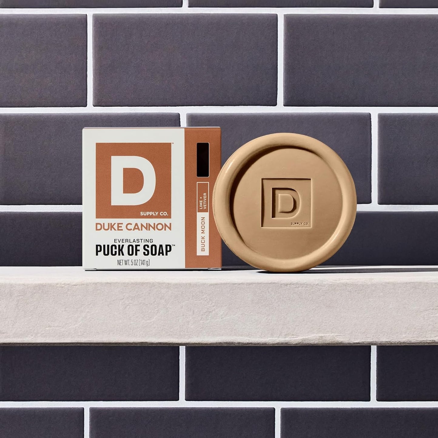 Duke Cannon Supply Co. Bar Soap Puck - Men's Rounded Bar Soap with Masculine Scents - Disc-Shaped Mens Soap - Hydrating & Deep Cleaning - All Skin