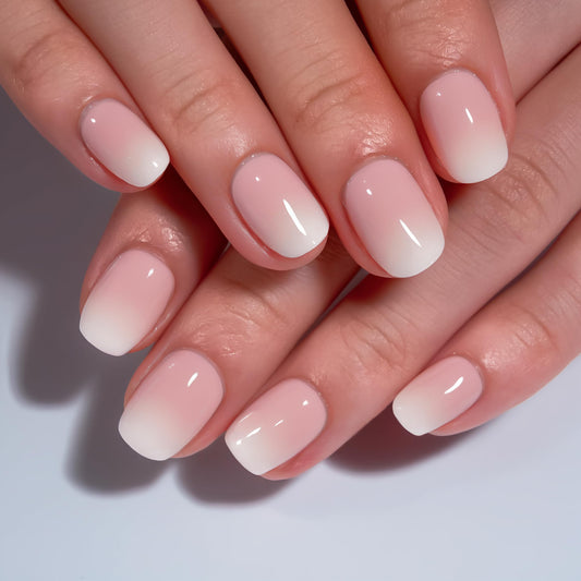 CurvLife Nude Ombre Press On Nails Extra Short - 30PCS Short Square Soft Gel Fake Nails, Natural Gradient Glue On Nails Kit for Women, Easy At-Home Beauty and Personal Care CurvLife Default Title