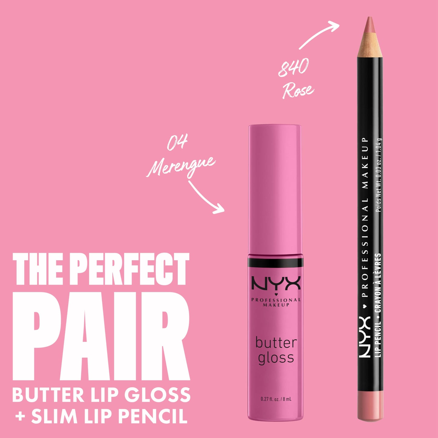 NYX PROFESSIONAL MAKEUP Butter Gloss, Non-Sticky Lip Gloss - Merengue (Pink Lilac)