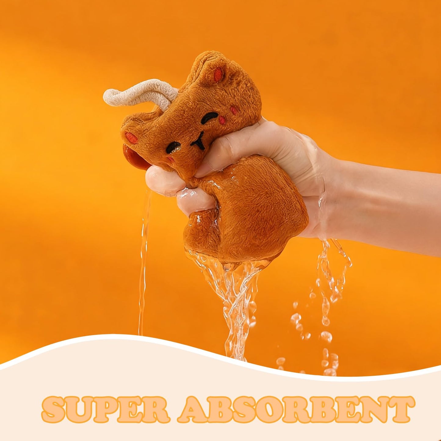 Tyrafry Funny Cats Kitchen Towels Decorative Set of 2, Absorbent Kitchen Towels Dish Towel for Home Bathroom Gym Hotel Holiday Décor