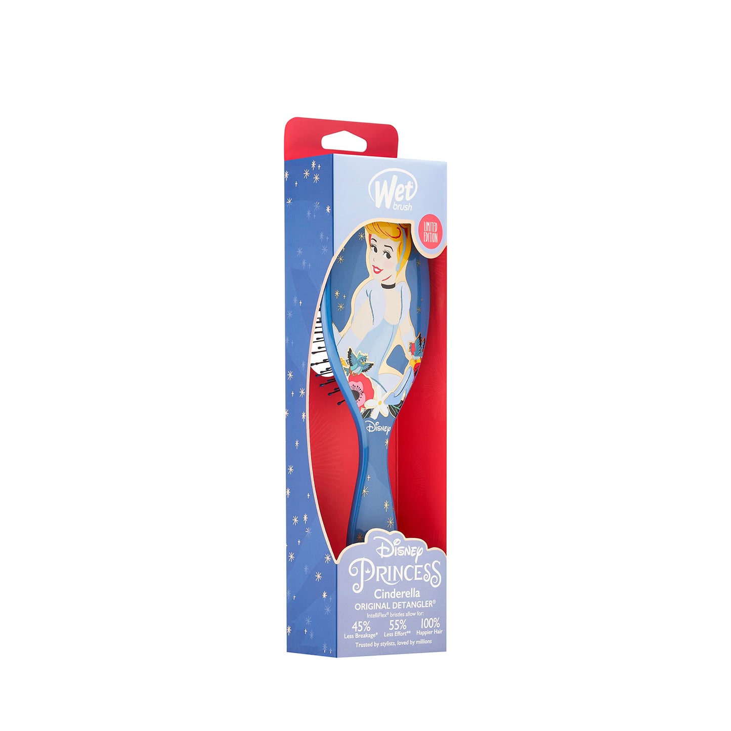 Wet Brush Original Detangler Brush - Cinderella, Ultimate Princess Celebration - All Hair Types - Ultra-Soft Bristles Glide Through Tangles with Ease