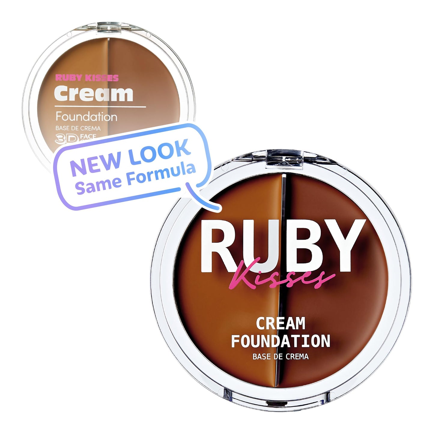Ruby Kisses 3D Face Creator Cream Foundation & Concealer, 12 Hours Long Lasting, Medium to Full Coverage, Non-Greasy