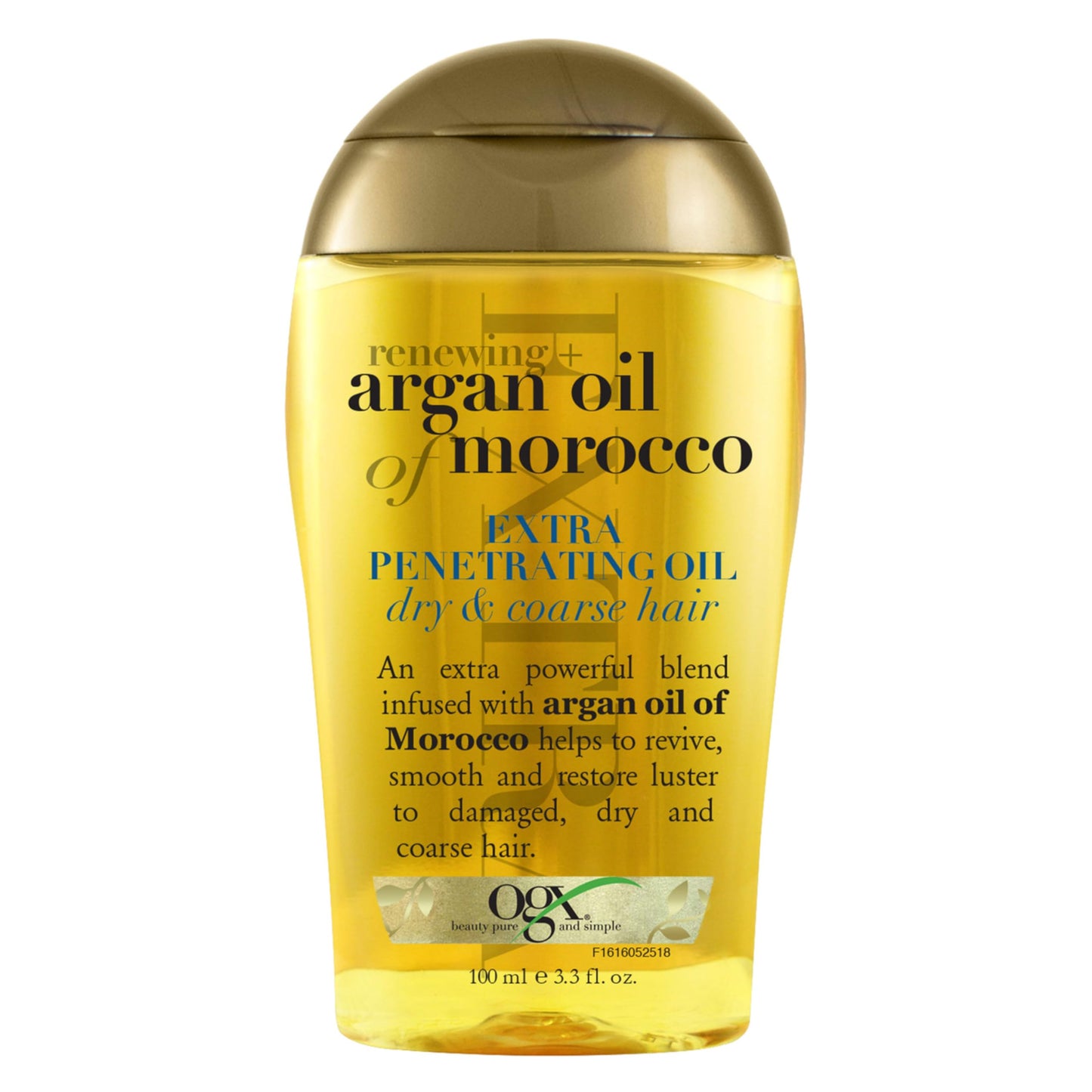 OGX Renewing + Argan Oil of Morocco Hair Oil, Extra Strength Penetrating Serum Treatment for Dry, Damaged, Frizzy, Curly & Coarse Hair, Cold-Pressed Beauty and Personal Care OGX Default Title