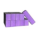 HeeYaa 10 Pcs Nail Buffer Sanding Block Polisher Buffing File 100/180 Grit 3 Sides Nail Files Art Pedicure Manicure File(Black Purple)