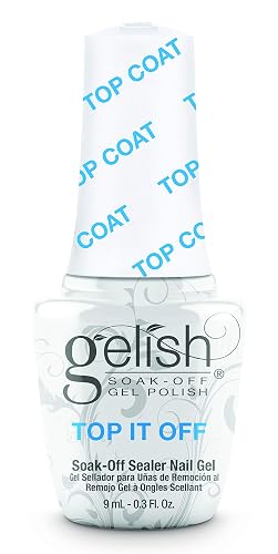 Gelish MINI Top It Off UV/LED Gel Nail Polish Top Coat Sealer, 9 mL Beauty & Personal Care Gelish