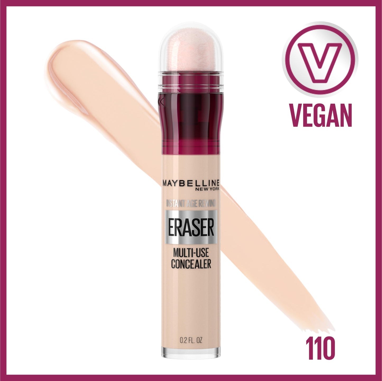 Maybelline Instant Age Rewind Eraser Dark Circles Treatment Multi-Use Concealer, 110, 1 Count (Packaging May Vary) Beauty and Personal Care MAYBELLINE