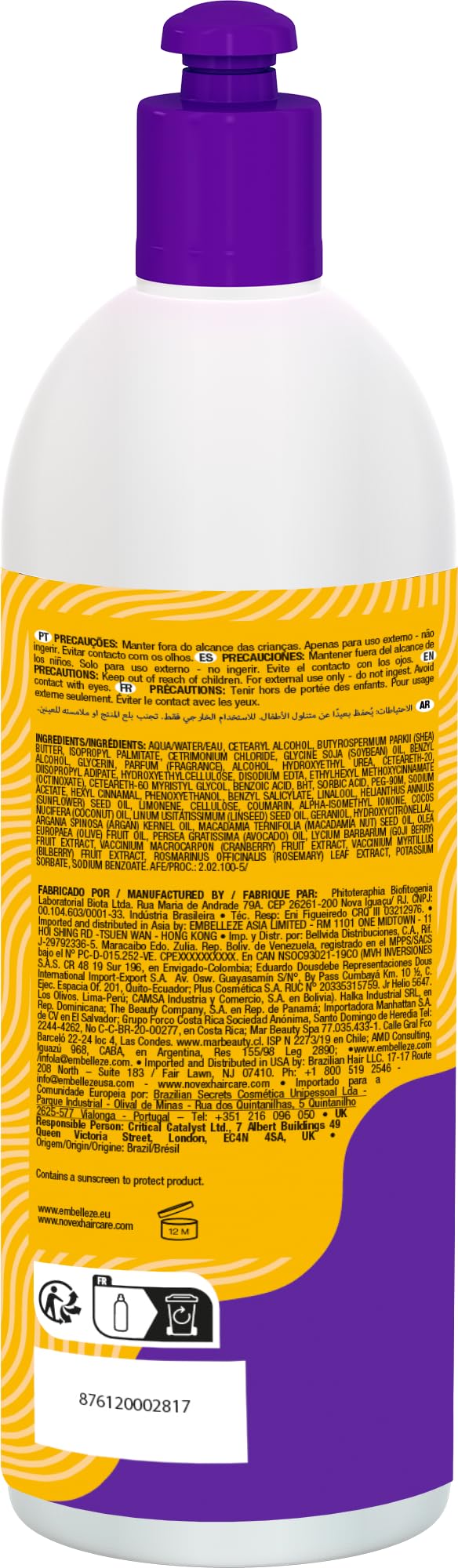 Novex Hair Care My Curls Memorizer Leave in Conditioner, 17.6 oz.