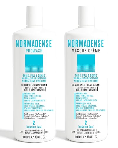 SNOBGIRLS NORMADENSE 2 Vegan Biotin Shampoo and Conditioner Set for Dry, Fine Hair. Strengthening Shampoo and Conditioner set with Argan Oil