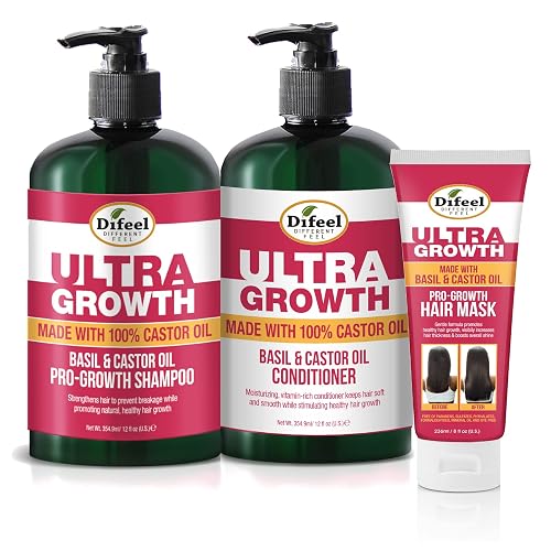 Difeel Ultra Growth Intense Growth Collection - 3-PC Shampoo, Conditioner & Hair Mask Set