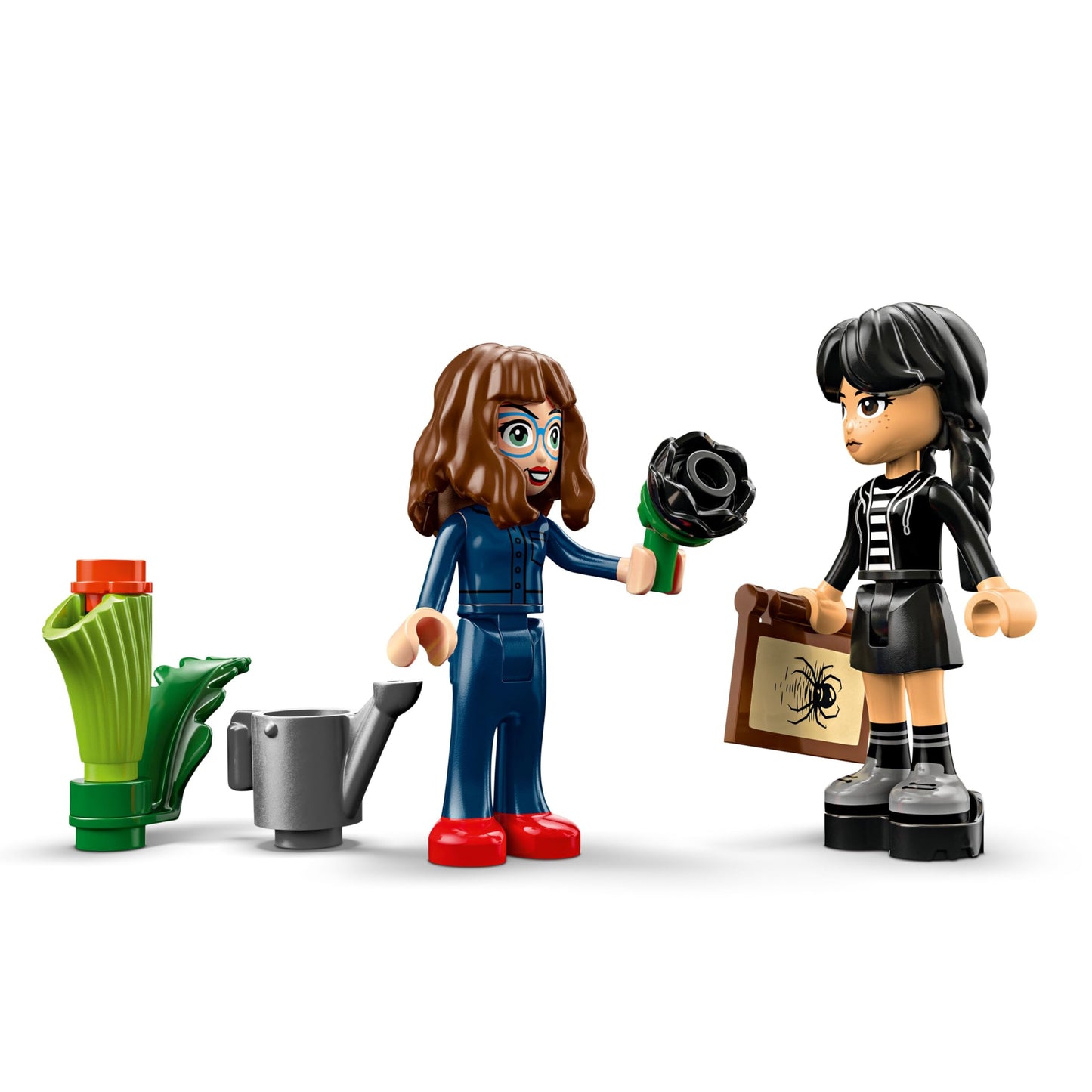 LEGO Wednesday Black Dahlia Flower 76784, Building Toy with Wednesday Addams & Professor Minidolls, Gift Idea for Kids Ages 9+