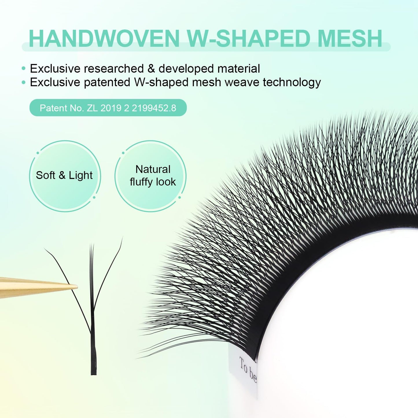 NAGARAKU Eyelash Extensions Cluster 3D W Shape Triple-core Volume Lashes Hand Woven Long Stem 0.07mm D Curl 10mm Matte Black Premade Fans Triple Tips Beauty and Personal Care NAGARAKU