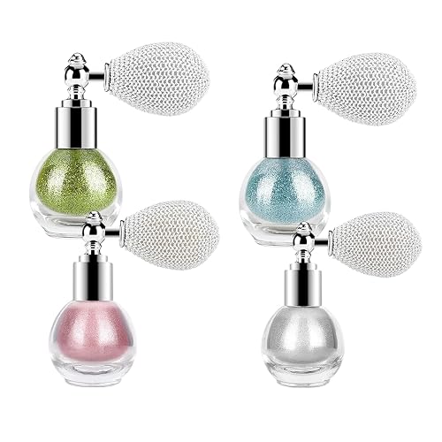 Glitter Powder Spray, Loose Shimmer Powder, Highlighter Spray Makeup for Face Body Hair, Lasting Glitter Hairspray, Cosmetic Sparkling Body Makeup
