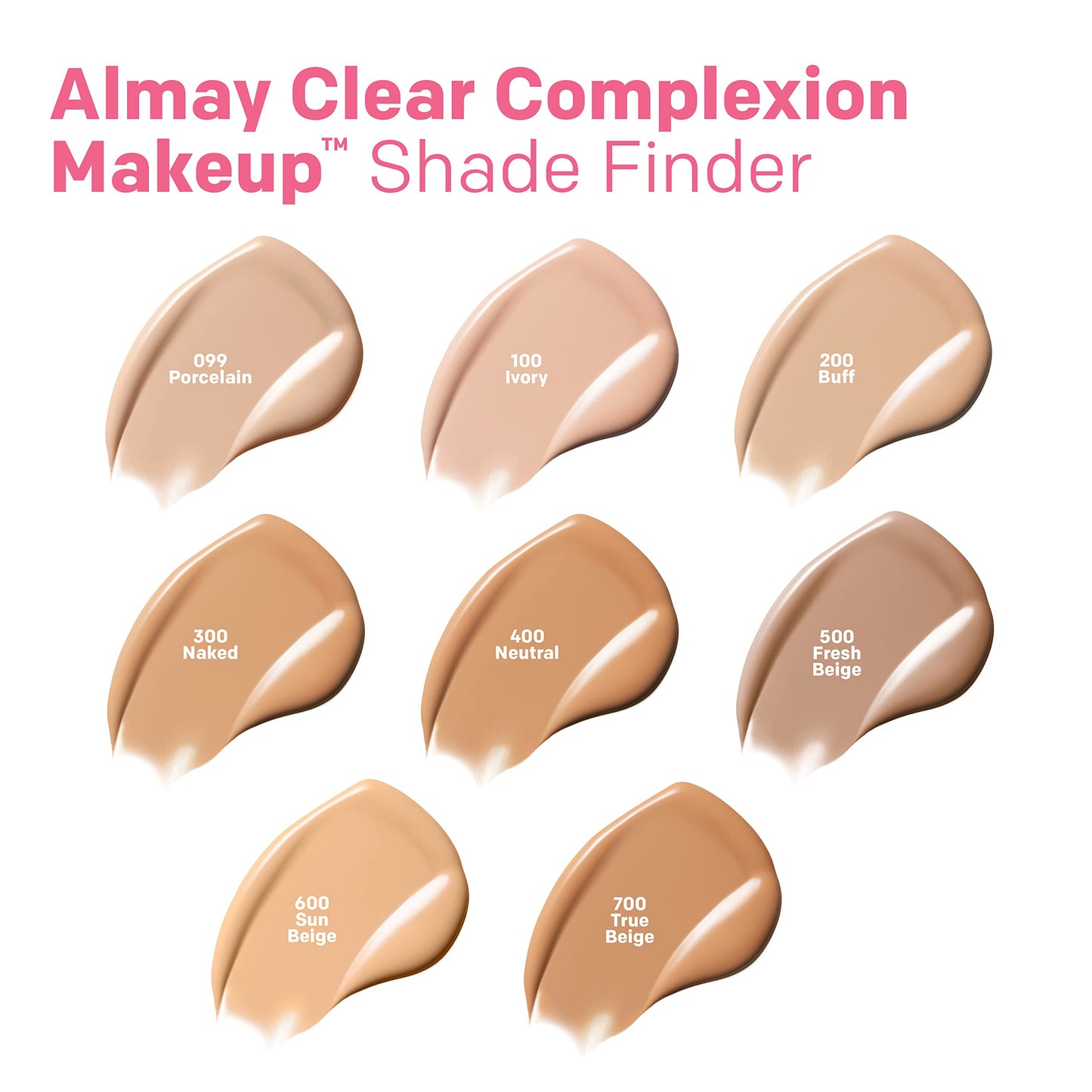 Almay Clear Complexion Acne Foundation Makeup with Salicylic Acid, Medium Coverage, Soft Matte Finish, Hypoallergenic, Cruelty- & Fragrance-Free
