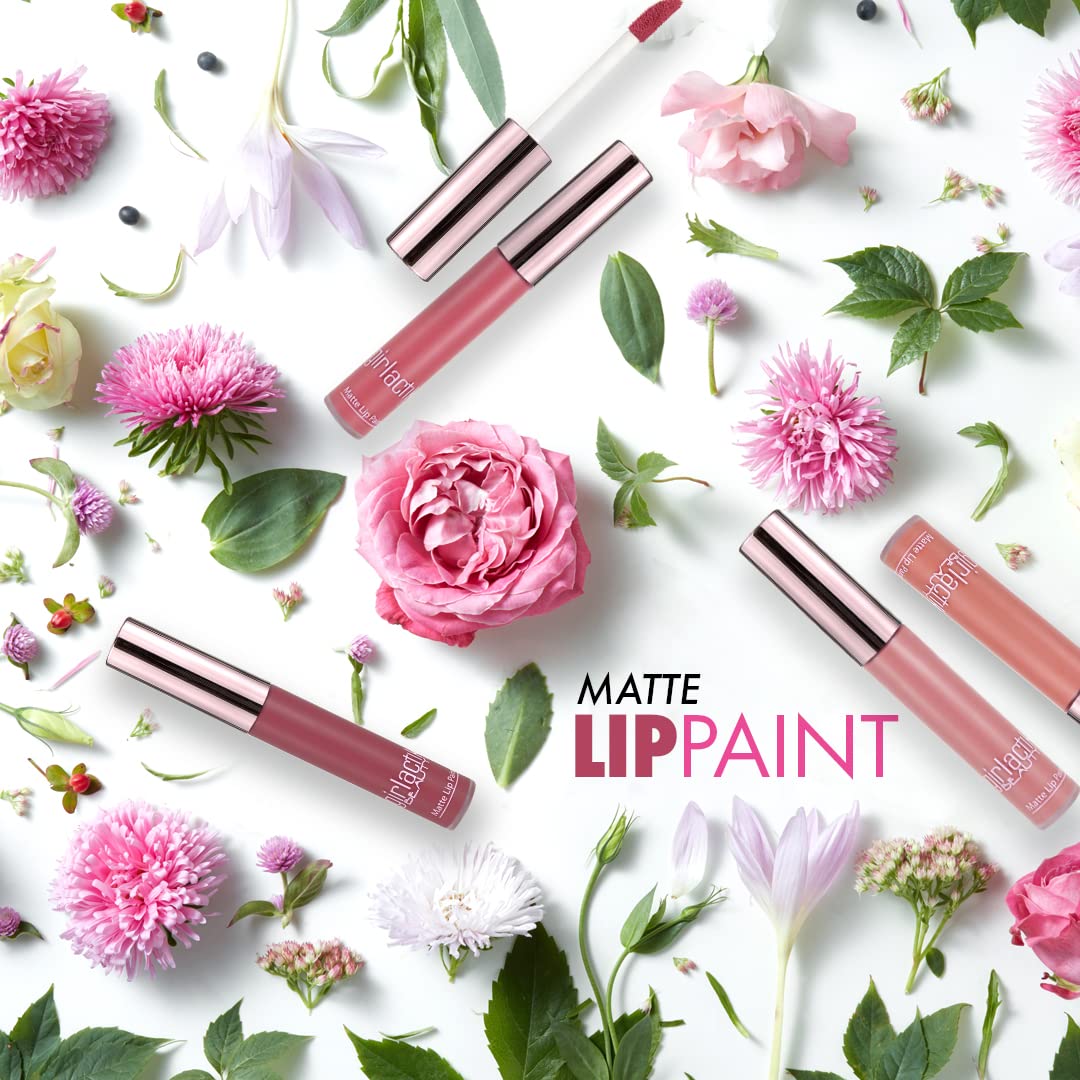 Girlactik Long Lasting Matte Lip Paint Liquid Lipstick in Allure- Long wearing, Smooth Application, Pigmented, Non-Crack Formula, Lightweight, 7.5 ml