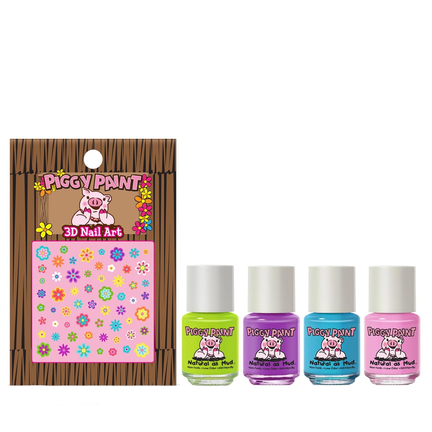 PIGGY PAINT 100% Non-toxic Girls Nail Polish - Safe, Chemical Free Low Odor for Kids, Funny Bunny