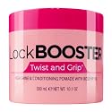Style Factor Lock BOOSTER Twist & Grip Braid Gel (10.1 Oz.) with Rosehip Oil- Strong Hold, Flake-Free, Frizz-Free Hair Braiding Gel for Defined
