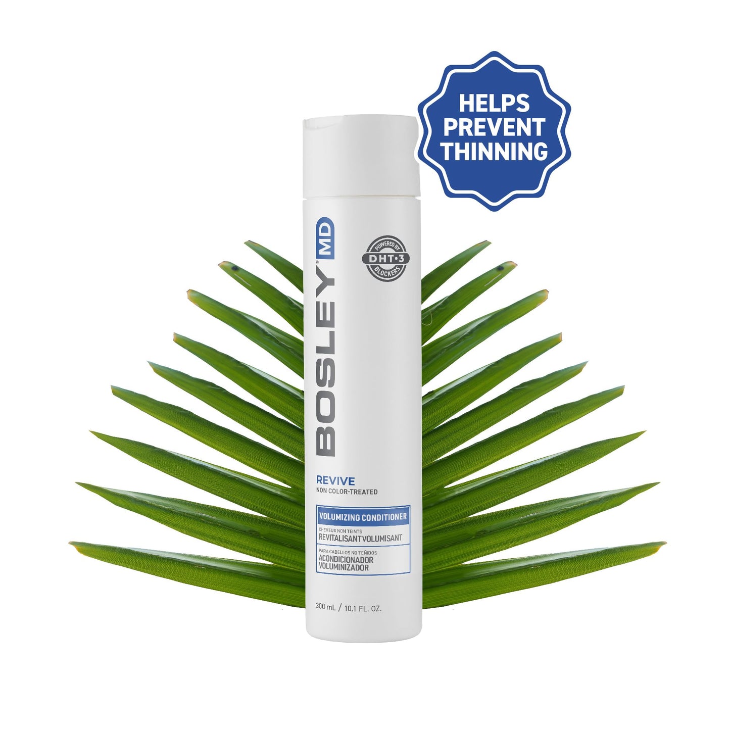 BosRevive Volumizing Conditioner for Noticeably Thinning, Non Color-Treated Hair - DHT-Blocking Saw Palmetto, Biotin Strengthening, Niacin