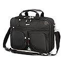 Mobile Edge ScanFast Laptop Briefcase Bag for Men and Women, for 16" PC and Compatible with MacBook 17", TSA Checkpoint Friendly, Black